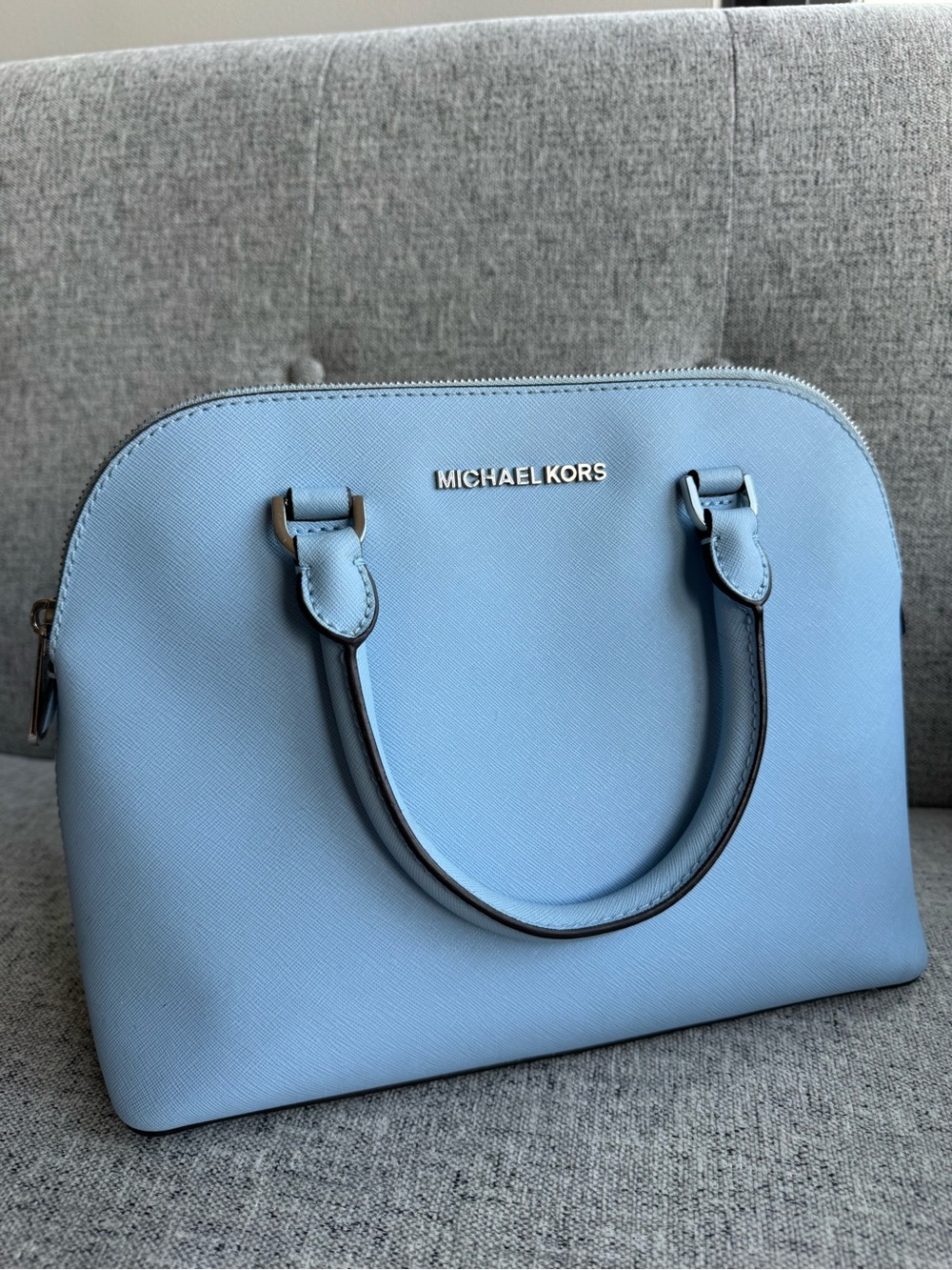 Michael Kors Light Blue Cindy Dome Bag